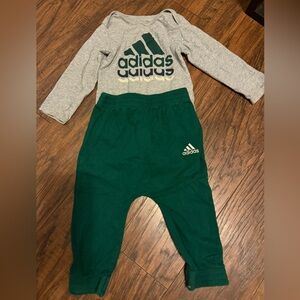 Adidas Kids Dark Green Joggers